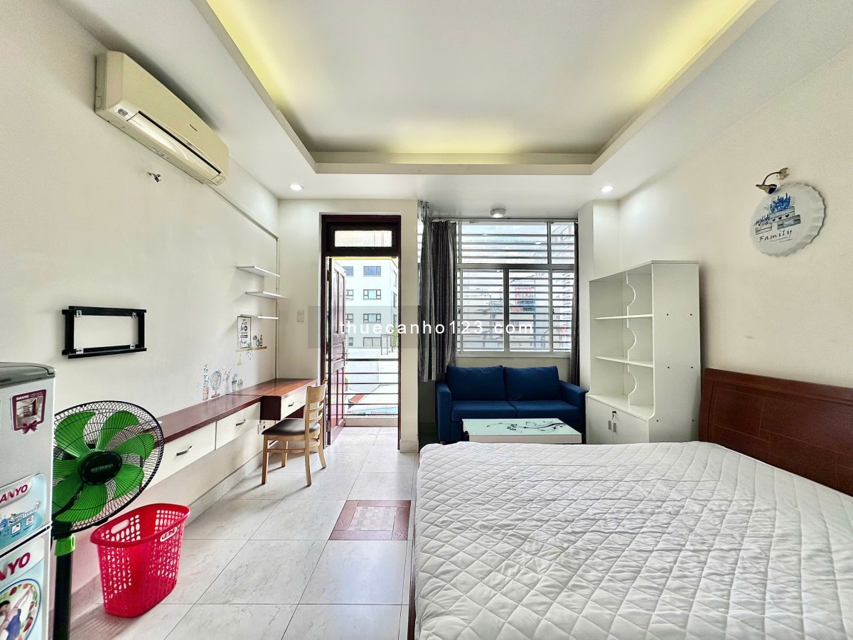 1PN ban công ngay Võ Thị Sáu - Trương Quyền gần CV Lê Văn Tám, nhà thờ Tân Định Quận 3 giáp Quận 1