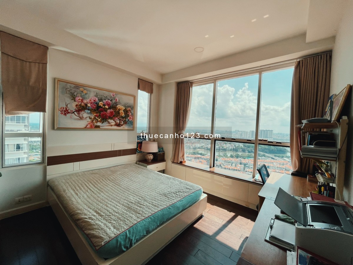Cho thuê căn Sunrise City, 162m2, 3pn, 3wc, đầy đủ nội thất, view mát, giá: 30 tr, LH: 0938498349