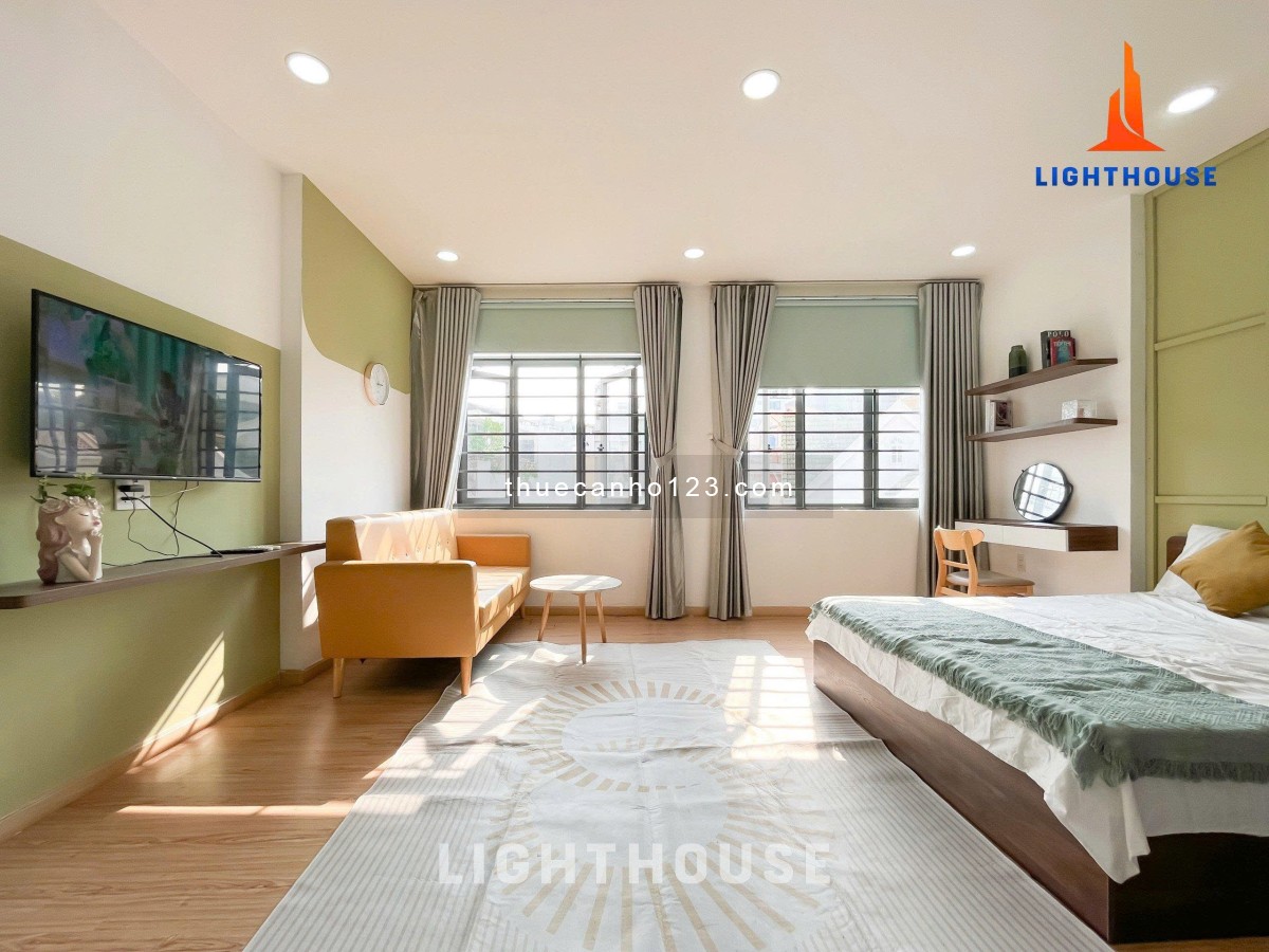 Căn hộ cao cấp 50M2 - Ban công - Full nội thất, mới xây, ngay CityLand – Phan Văn Trị