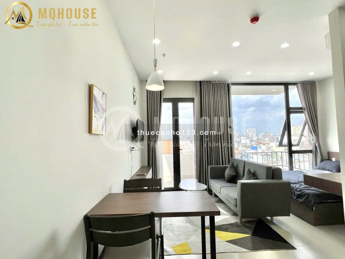 Studio bancol xinh xinh - Nhà mới, thang máy, tiện nghi hết nấc - Gần Điện Biên Phủ