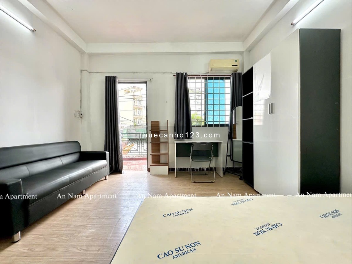 Căn Hộ 1PN 40m2 Máy Giặt Riêng - Ban Công Lớn Đầy Đủ Tiện Nghi Ngay Phan Văn Trị Gần Chợ Bà Chiểu