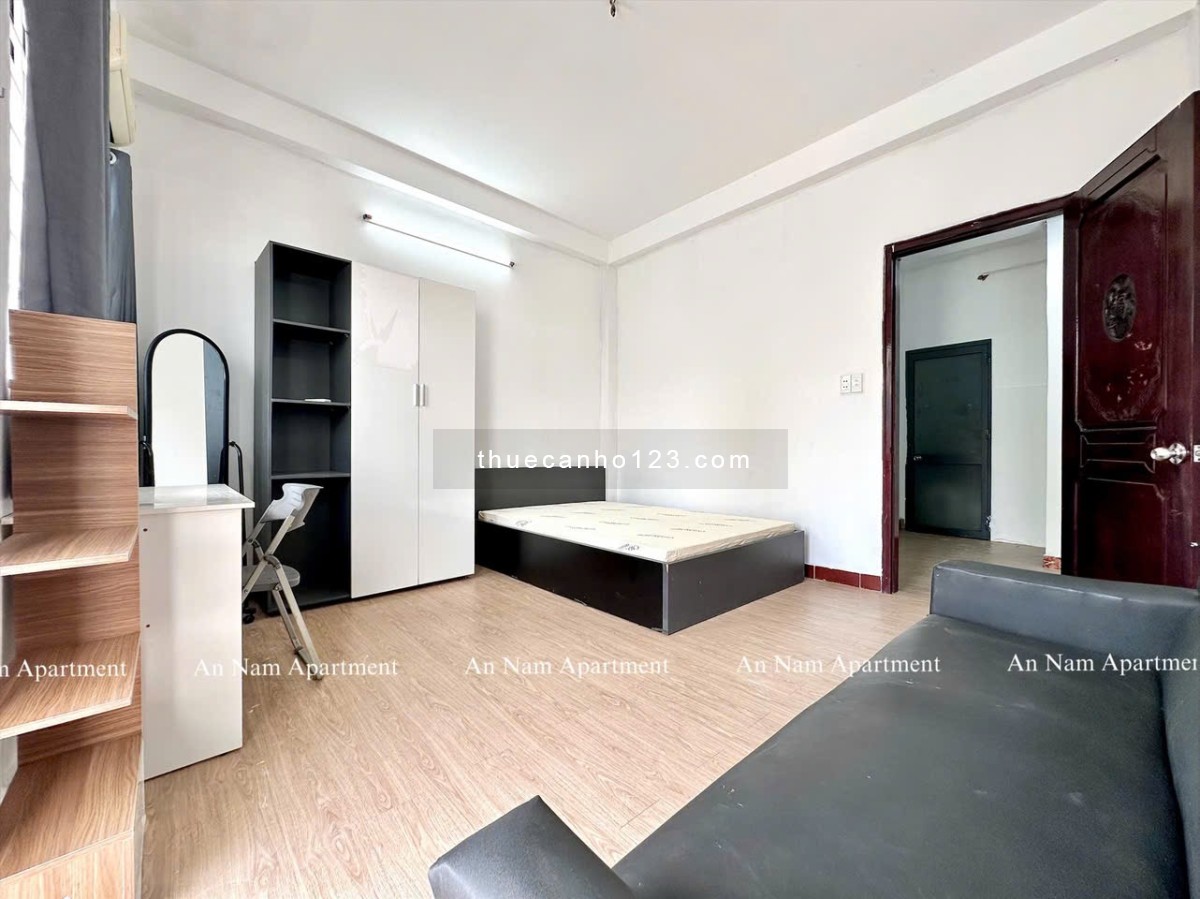 Căn Hộ 1PN 40m2 Máy Giặt Riêng - Ban Công Lớn Đầy Đủ Tiện Nghi Ngay Phan Văn Trị Gần Chợ Bà Chiểu