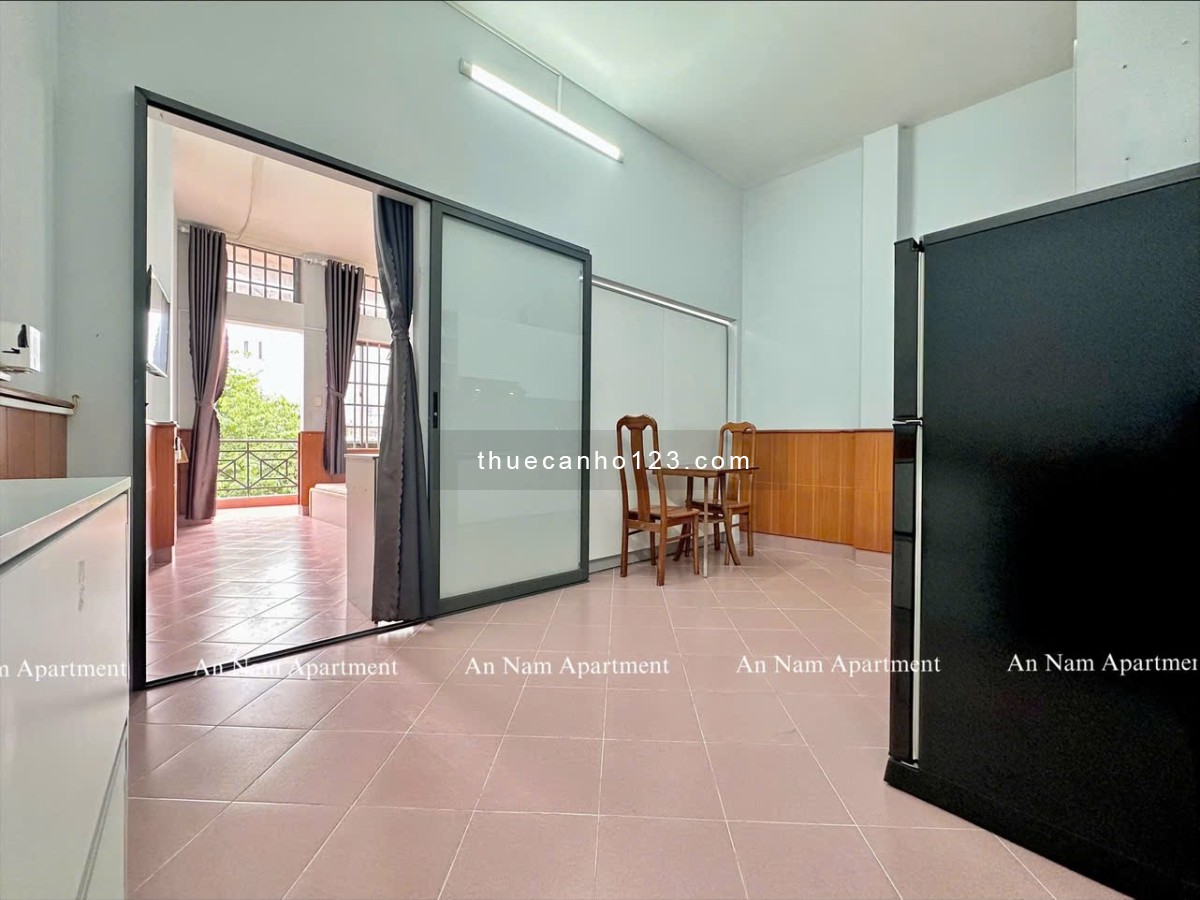 Căn Hộ 1PN 45m2 Ban Công Siêu Thoáng Máy Giặt Riêng Full Nội Thất Ngay Phan Văn Trị Gần Chợ Bà Chiểu