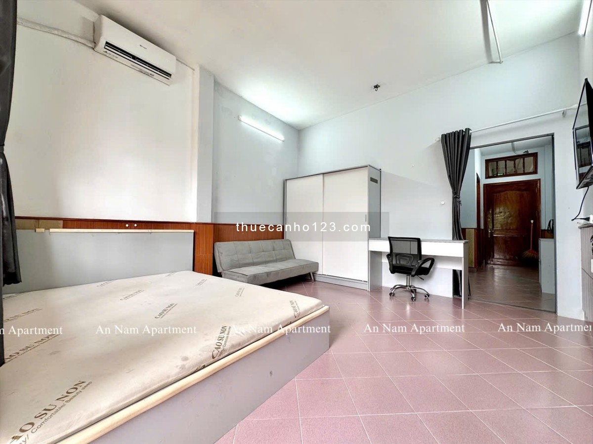 Căn Hộ 1PN 45m2 Ban Công Siêu Thoáng Máy Giặt Riêng Full Nội Thất Ngay Phan Văn Trị Gần Chợ Bà Chiểu