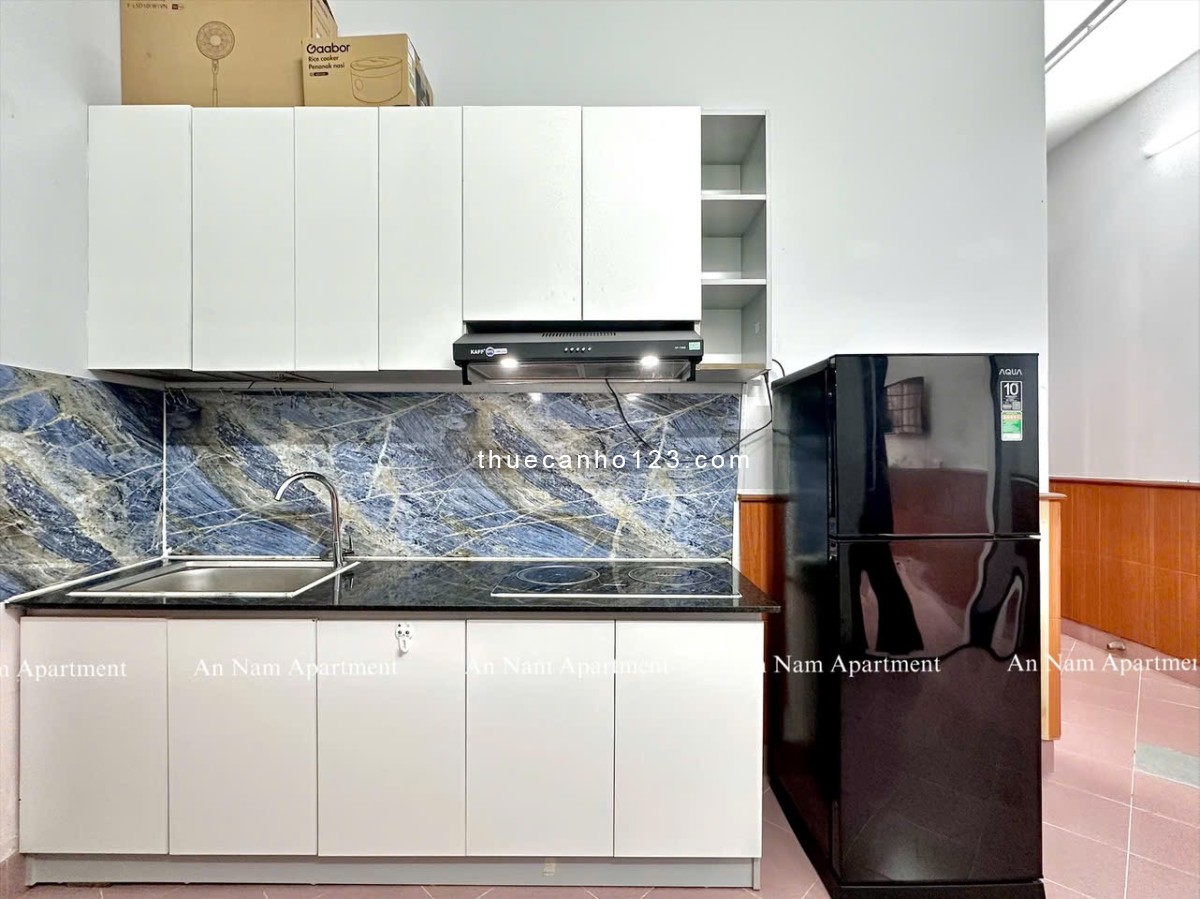 Căn Hộ 1PN 45m2 Ban Công Siêu Thoáng Máy Giặt Riêng Full Nội Thất Ngay Phan Văn Trị Gần Chợ Bà Chiểu