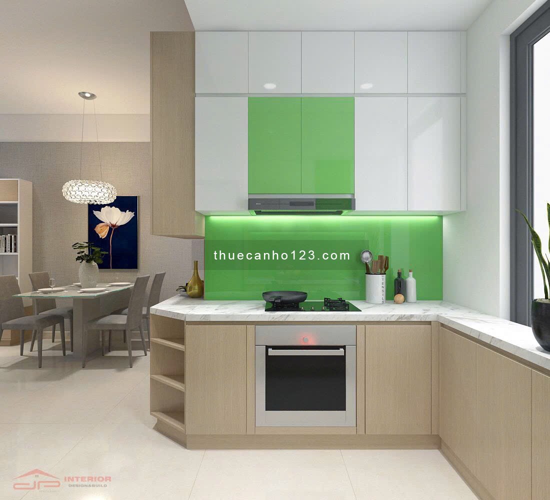 Cho thuê căn hộ Lexington Quận 2, DT 82m2, 2 phòng ngủ, nhà mới đẹp, view mát cả ngày. Giá 15tr/th