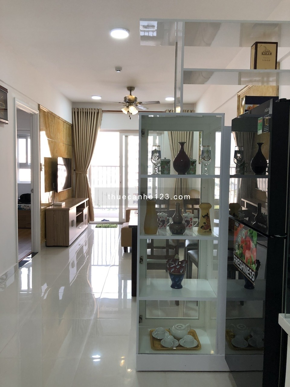 Cho thuê CC Prosper Plaza Quận 12, DT 65m2 2PN 2WC Full nội thất giá 9.5tr/Th.