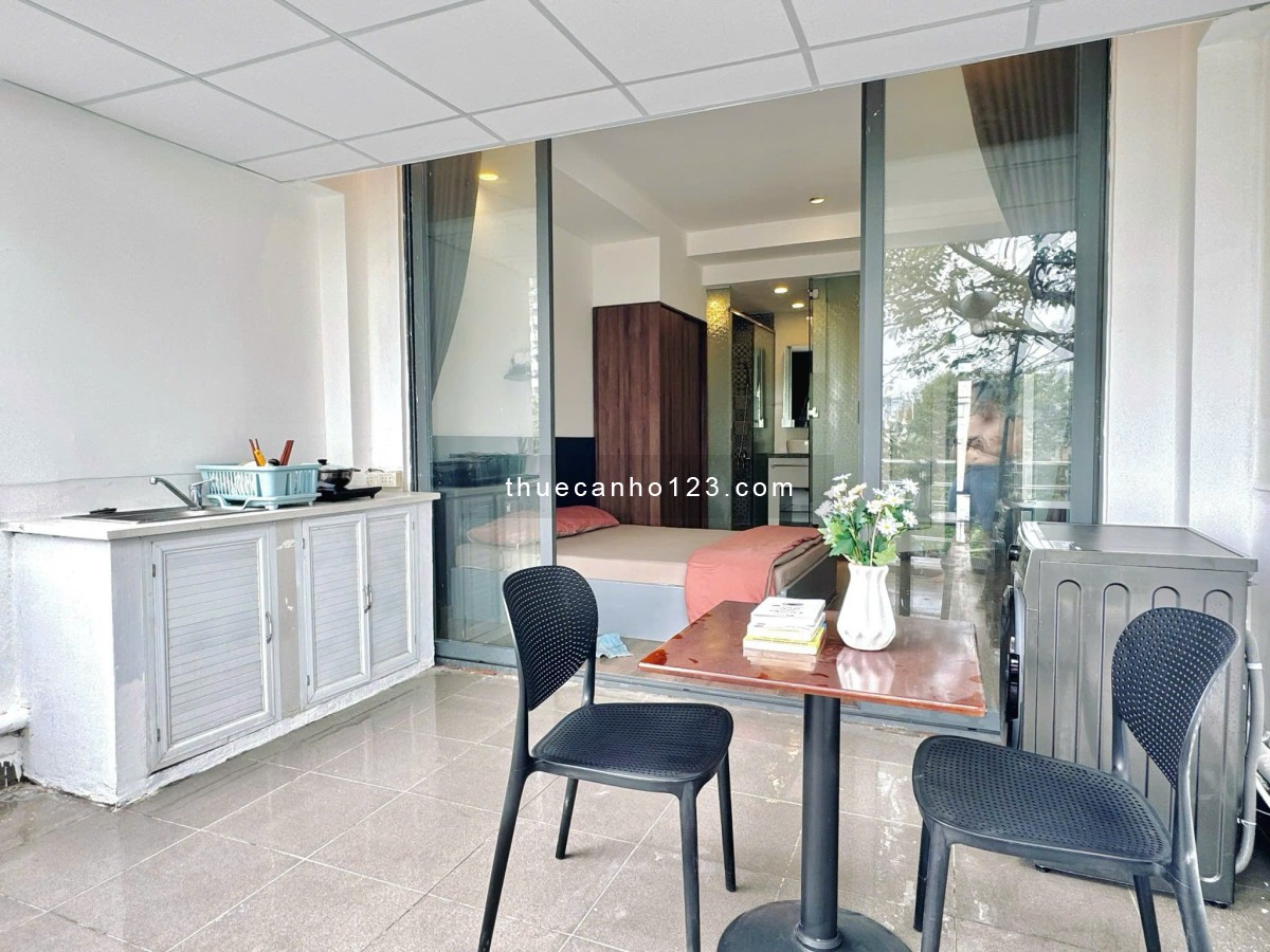 1PN Bancol 40m² - Tiện nghi, view sông, cây xanh siêu mát - Ngay bờ kè Hoàng Sa