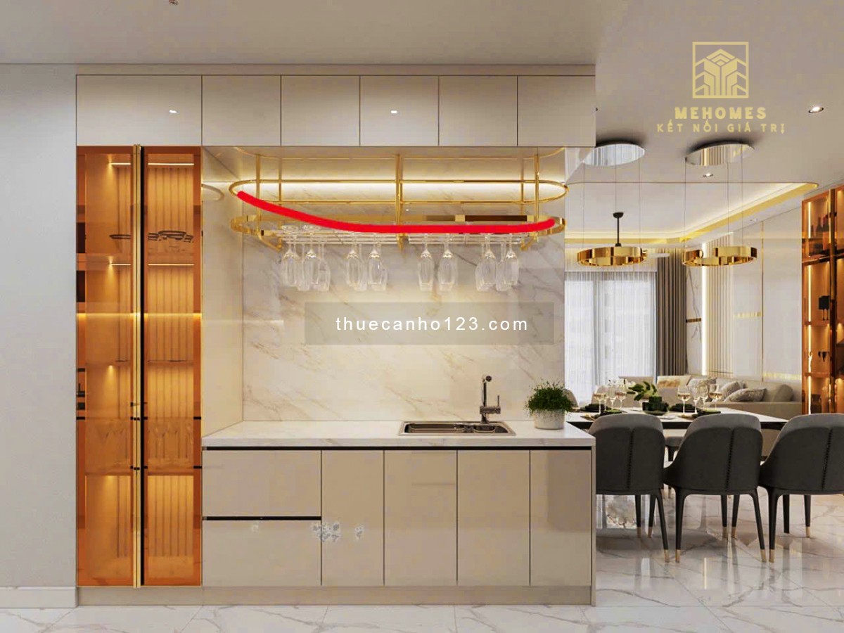 Chính chủ cho thuê căn hộ Diamond 2pn full nội thất cao cấp, tầng cao, chỉ 20tr