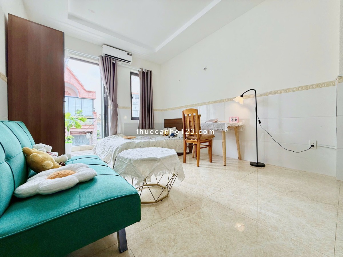 Cho thuê căn hộ 30m² full nội thất - Ban công lớn - Ngay Lotte Cộng Hòa - An ninh, có bảo vệ