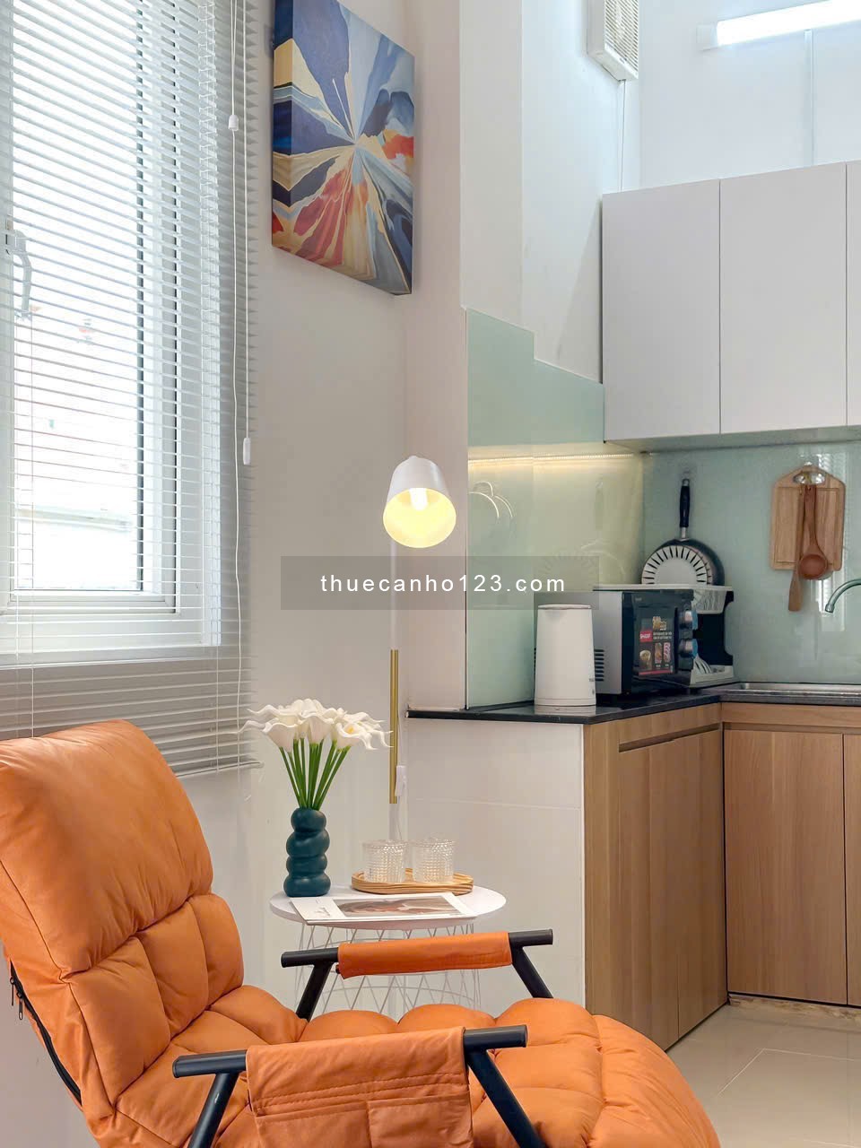 Căn hộ studio full nội thất, có cửa sổ lớn thoáng mát Q8 gần cầu Nguyễn Văn Cừ