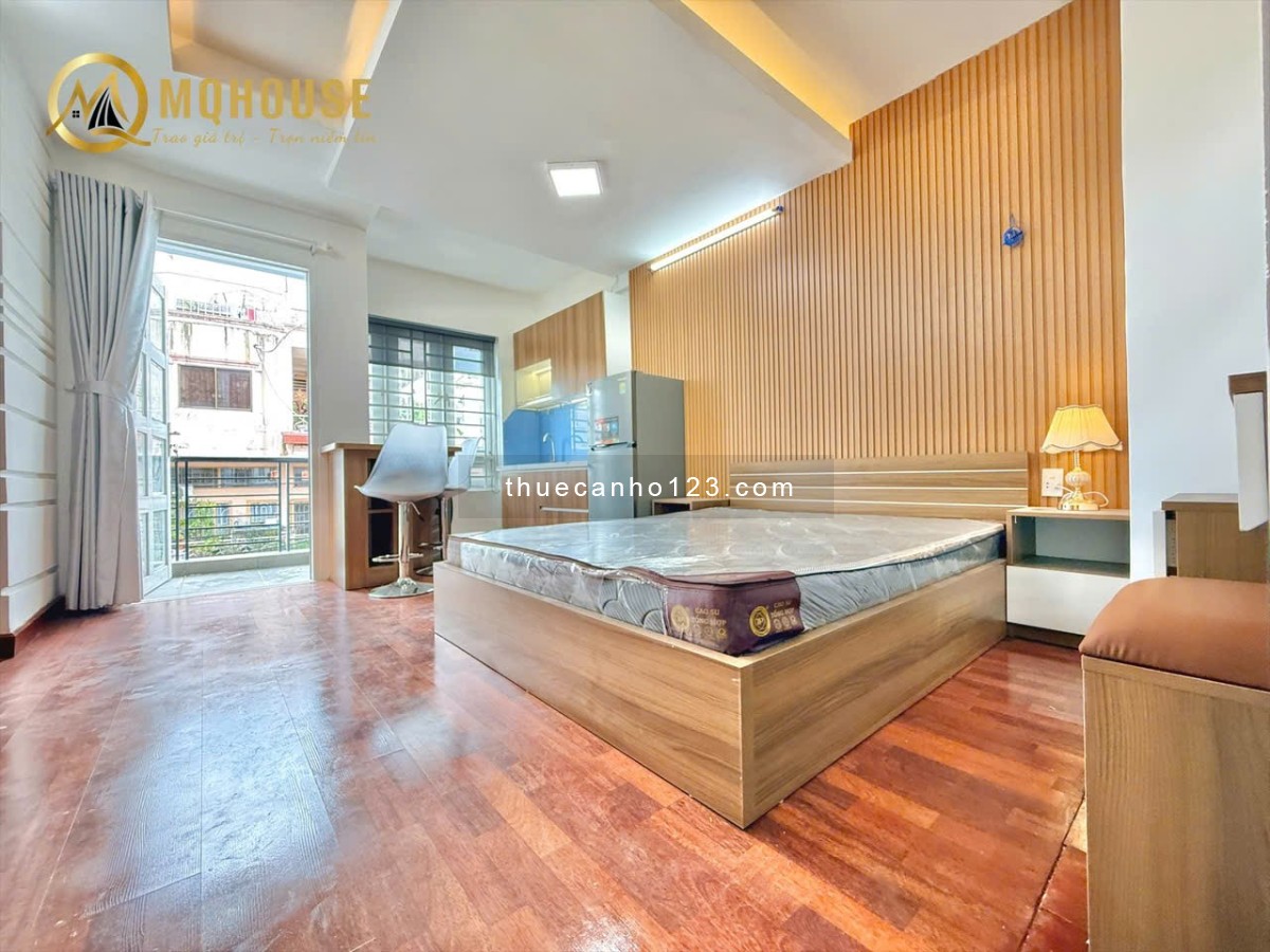 ️Căn Hộ Studio/1PN Bancon, Nội Thất Gỗ Cao Cấp – Sang Xịn – Vào Ở Ngay
