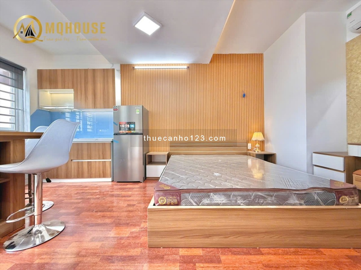 ️Căn Hộ Studio/1PN Bancon, Nội Thất Gỗ Cao Cấp – Sang Xịn – Vào Ở Ngay