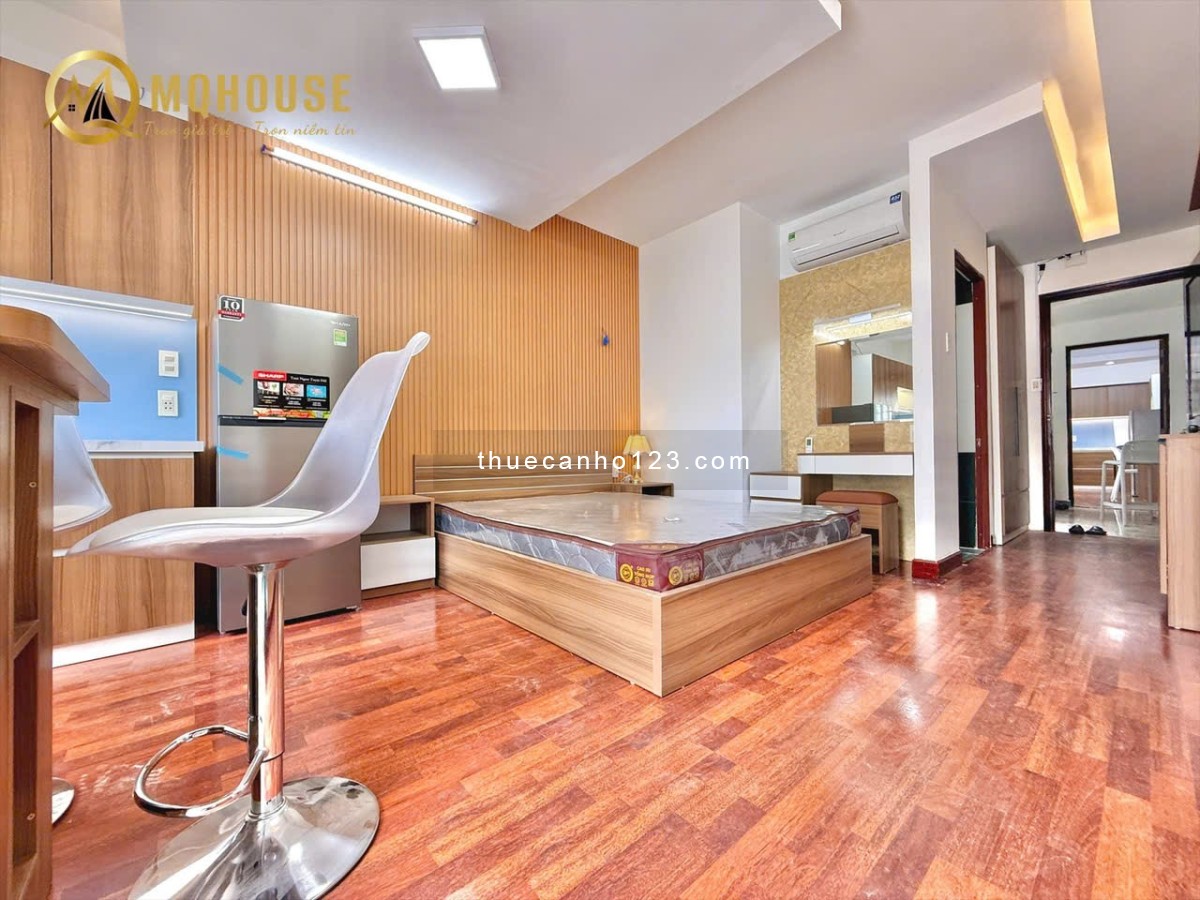 ️Căn Hộ Studio/1PN Bancon, Nội Thất Gỗ Cao Cấp – Sang Xịn – Vào Ở Ngay