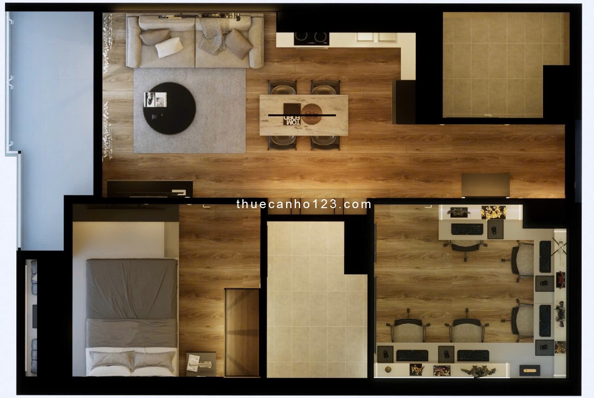 Căn hộ 1 pn ban công cực xịn gần ĐH NTT, TDT, RMIT, SC Vivo, Cresent Mall, Lotte Q7