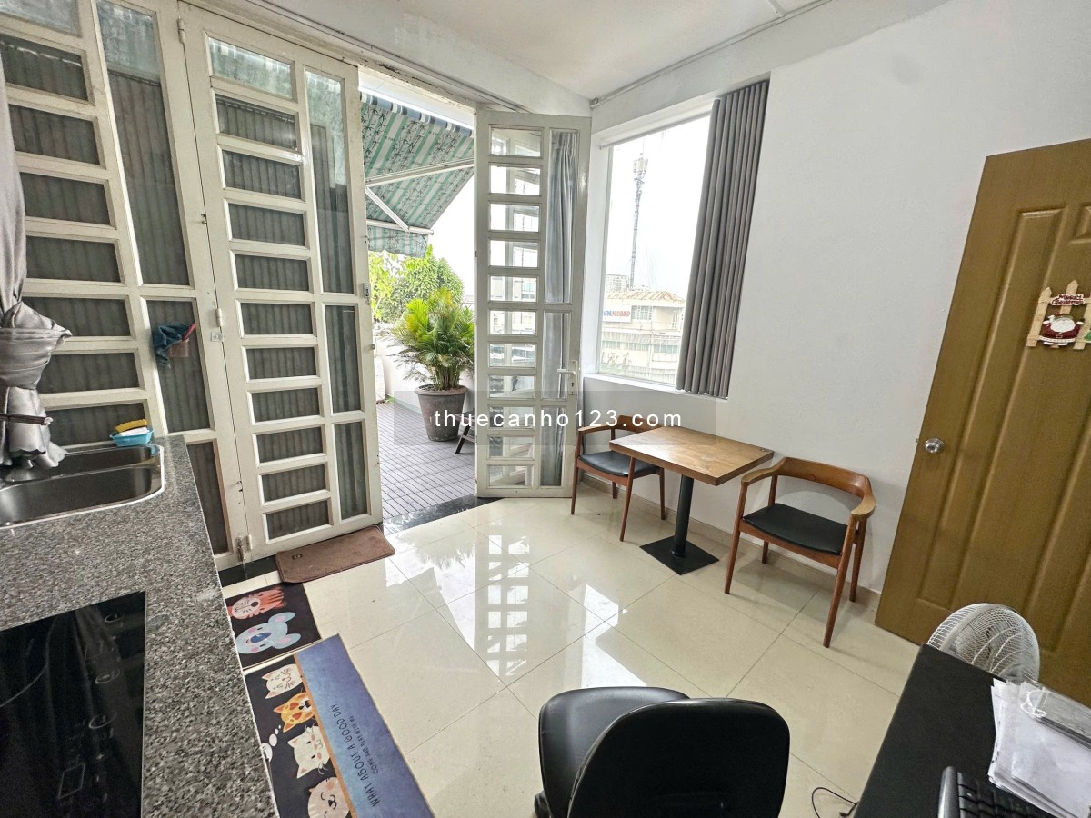 Cho Thuê Penhouse 1PN Full Nội Thất Bancol Ngay CV Hoàng Văn Thụ