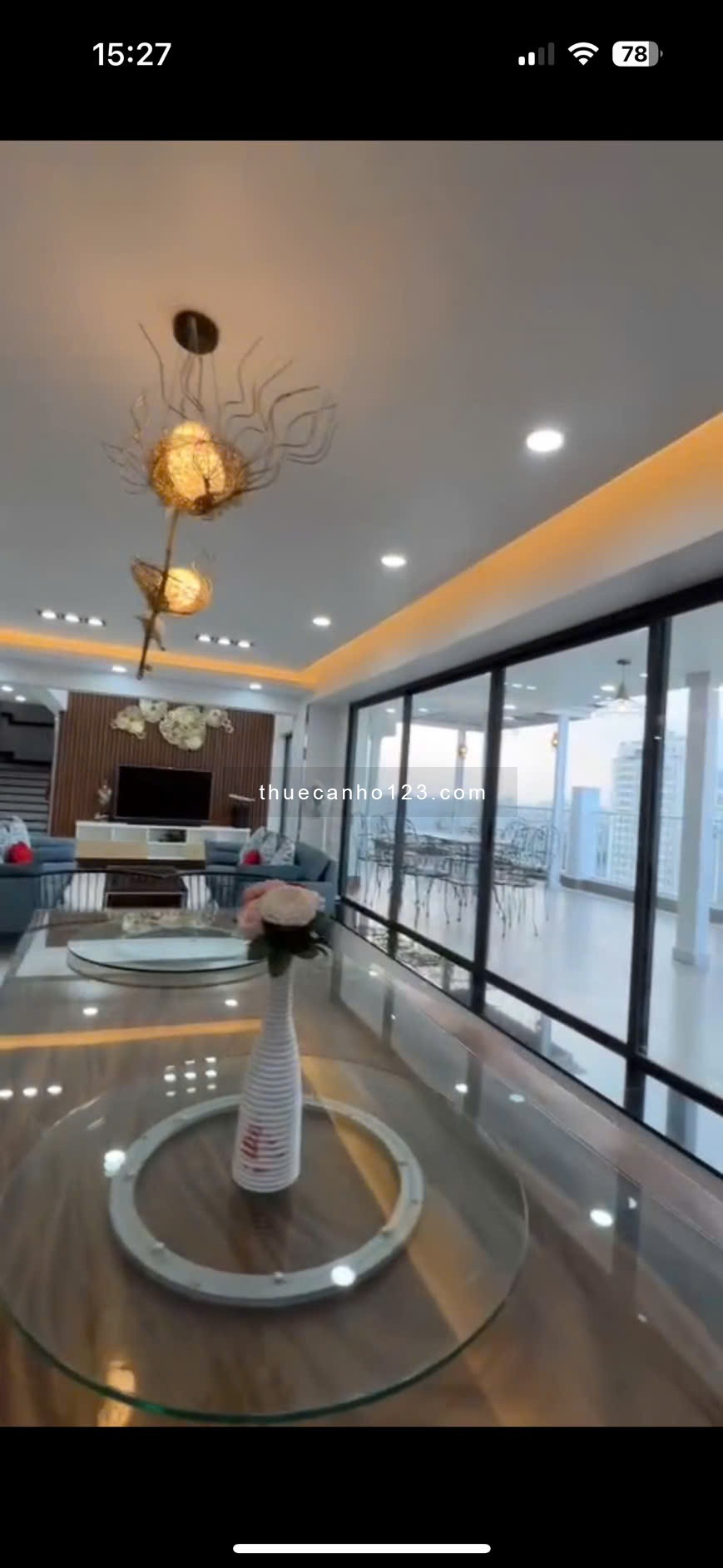 Cần cho thuê Penhouse Sky Garden 2. Dt 510m2, 7PN 6WC. Nhà full nt cao cấp. Giá 2500$