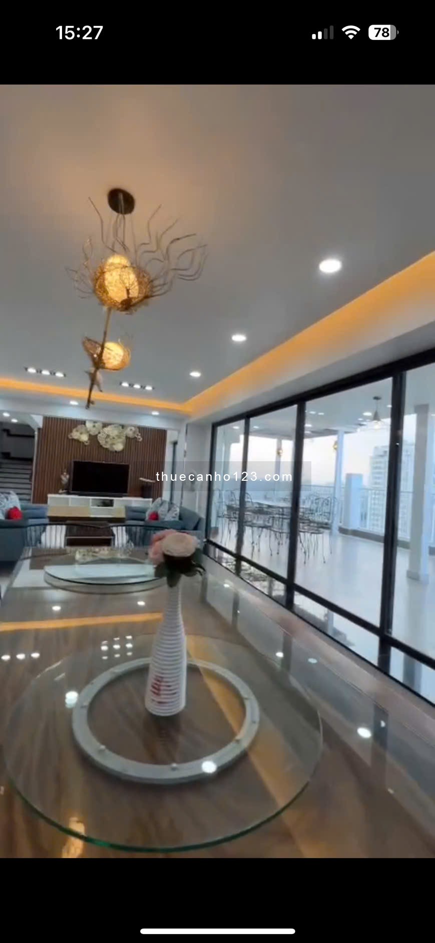 Cần cho thuê Penhouse Sky Garden 2. Dt 510m2, 7PN 6WC. Nhà full nt cao cấp. Giá 2500$