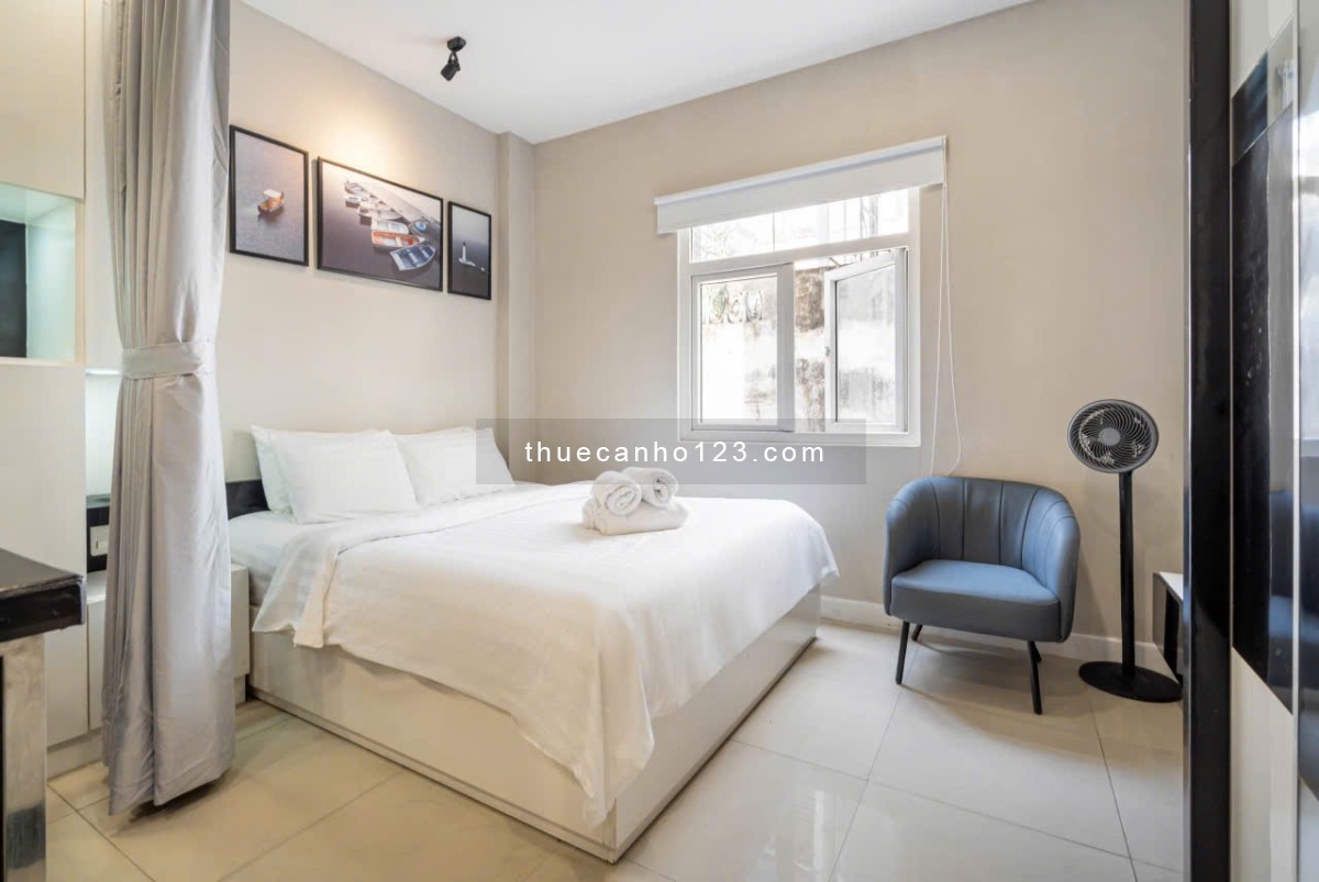 Cho thuê căn hộ cao cấp ngay trung tâm quận 1 40m2, Thang máy, Gần Chợ Bến Thành, Bùi Viện, CV 23/09