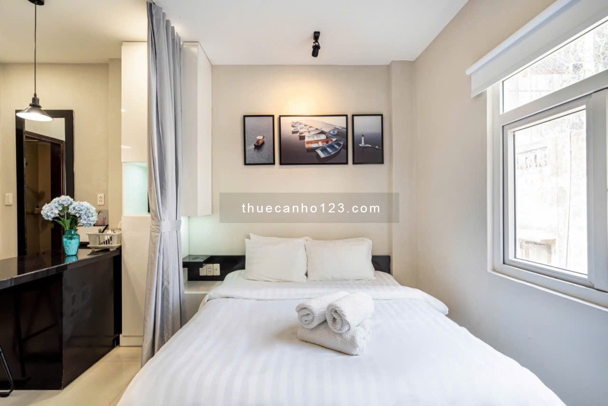 Cho thuê căn hộ cao cấp ngay trung tâm quận 1 40m2, Thang máy, Gần Chợ Bến Thành, Bùi Viện, CV 23/09