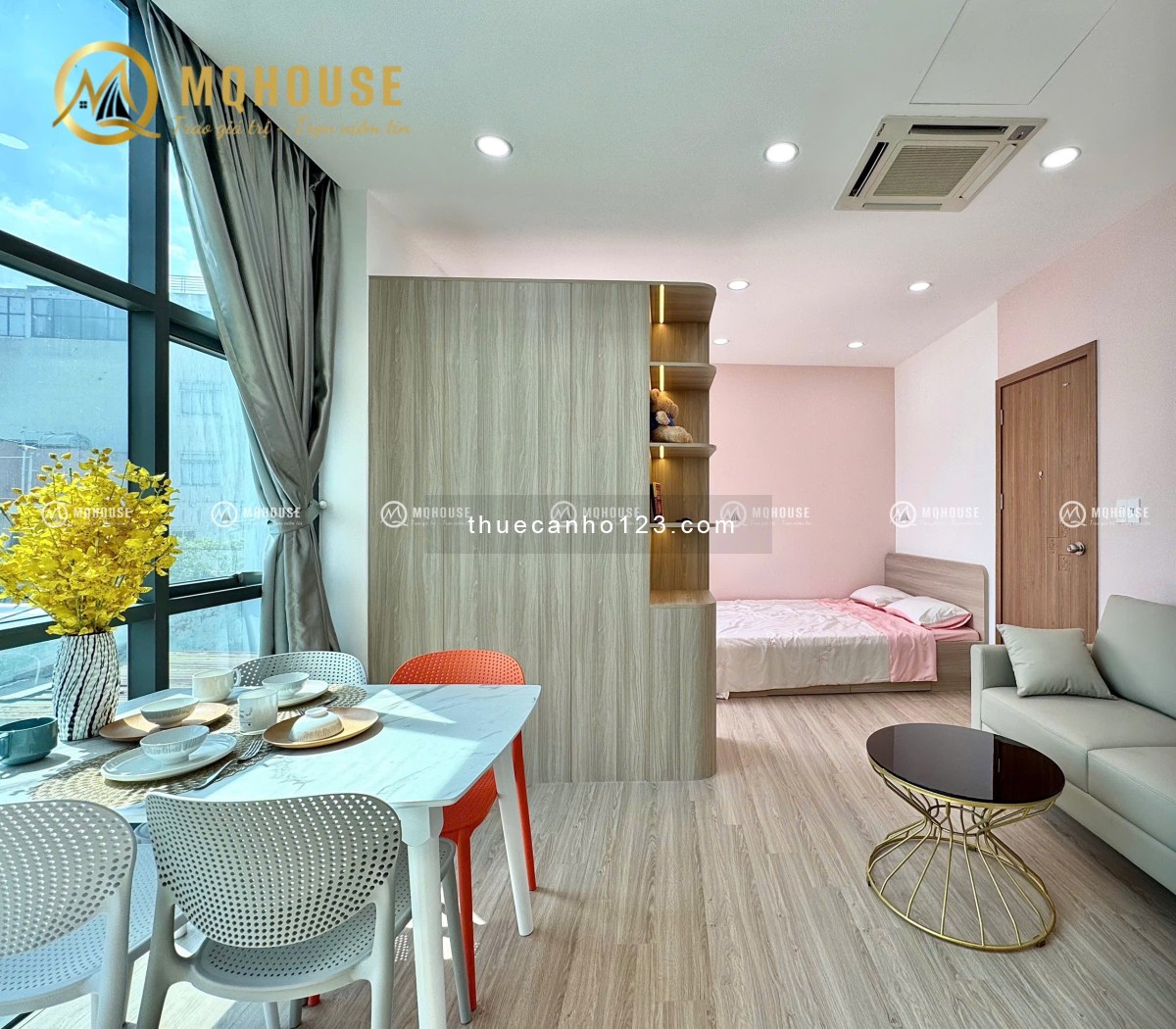 Căn hộ full nội thất view kính siêu đẹp Tân Bình - 0909186134