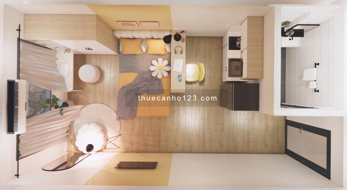 Cho thuê căn hộ mới 100% full nội thất mới Tân Bình - 0909186134