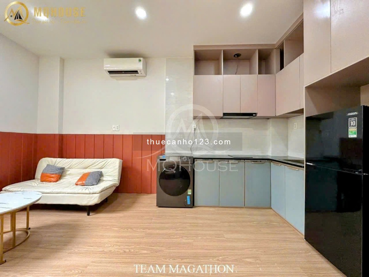 Khai trương căn hộ mới tách bếp Balcon/ cửa sổ, 45m², nội thất cực sang – Cầu Thị Nghè - Bình Thạnh