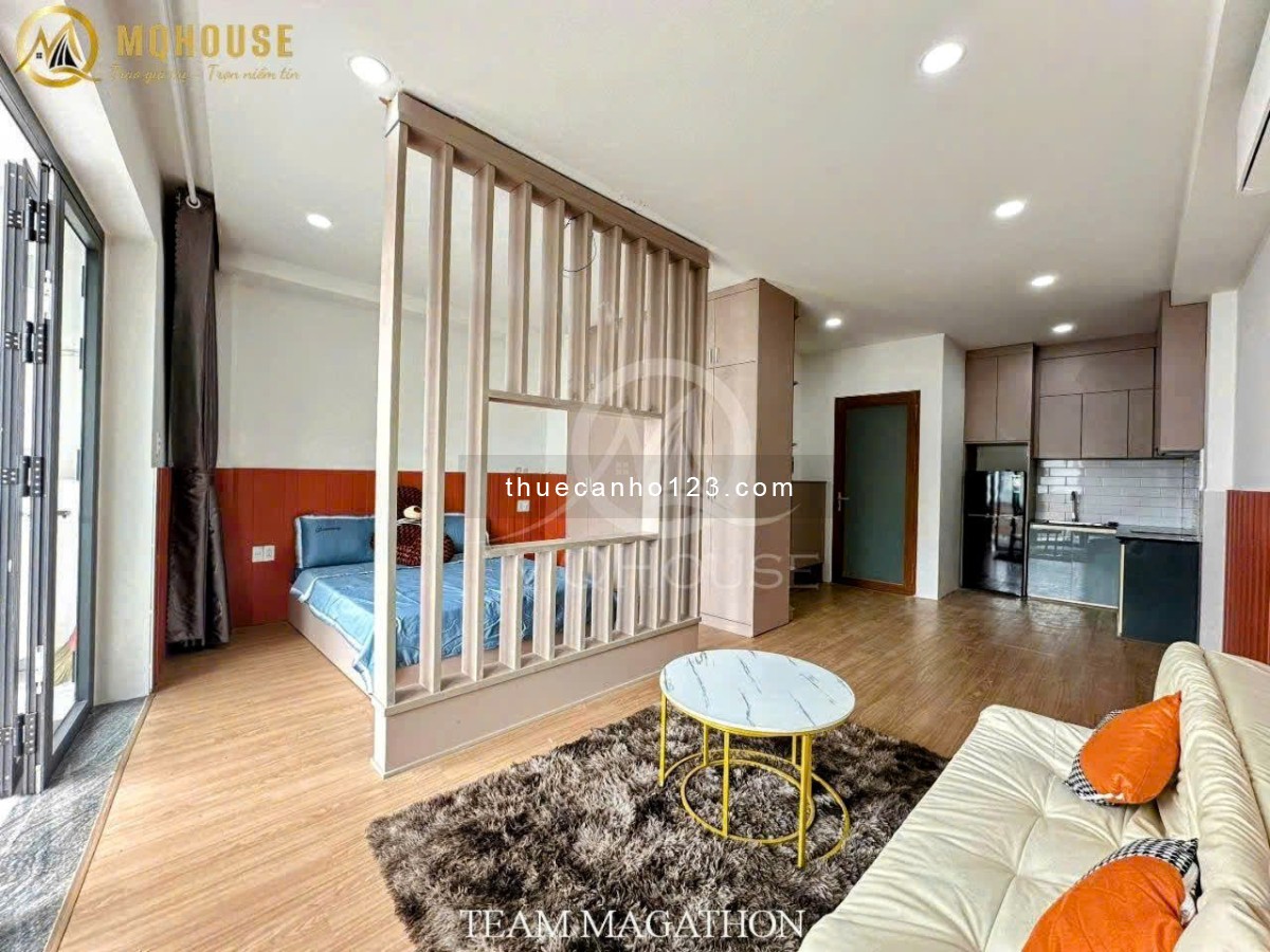 Khai trương căn hộ mới tách bếp Balcon/ cửa sổ, 45m², nội thất cực sang – Cầu Thị Nghè - Bình Thạnh