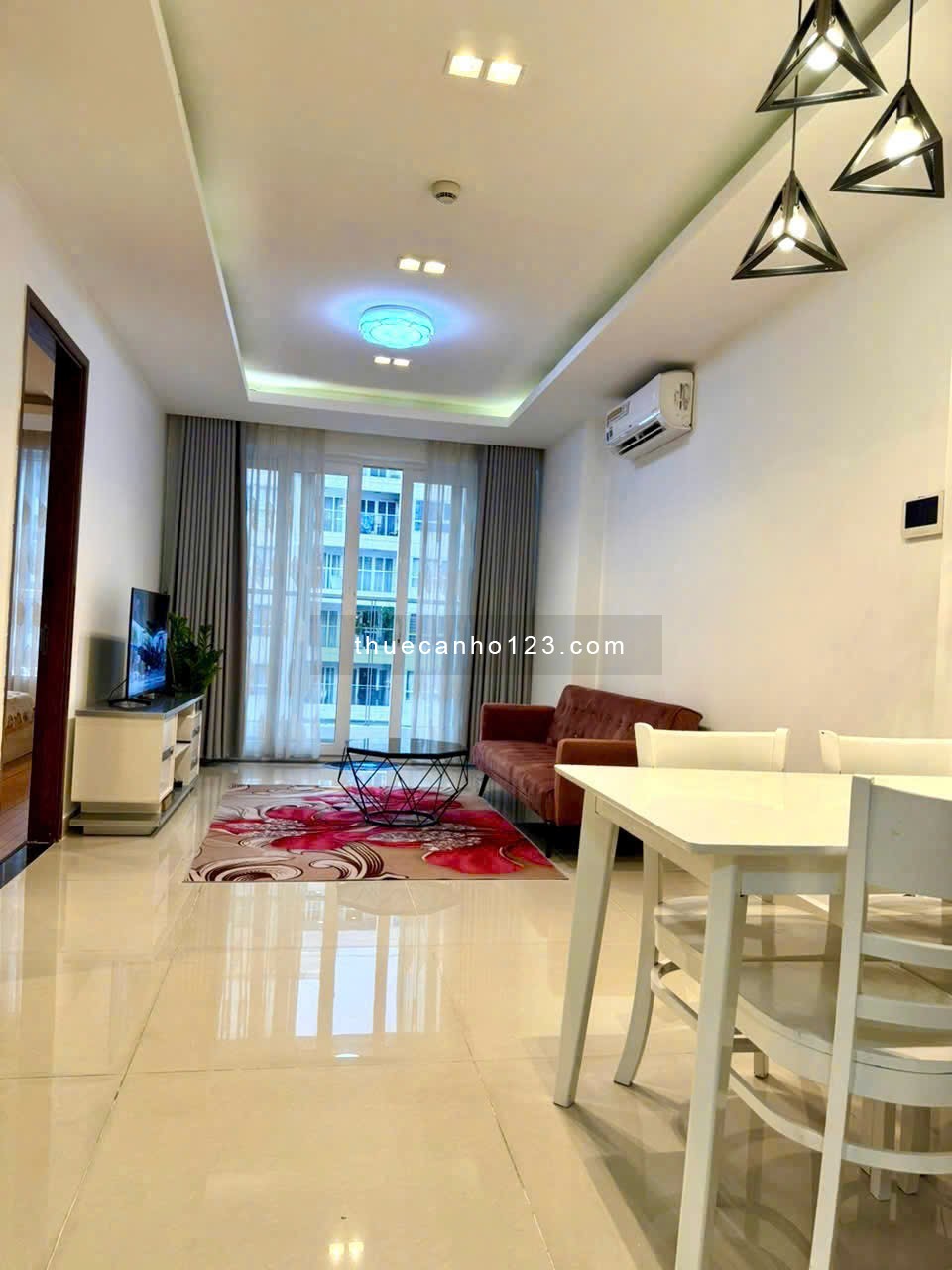 cho thuê căn hộ cky center 2 phòng ngủ, full nội thất cao cấp giá 15 triệu