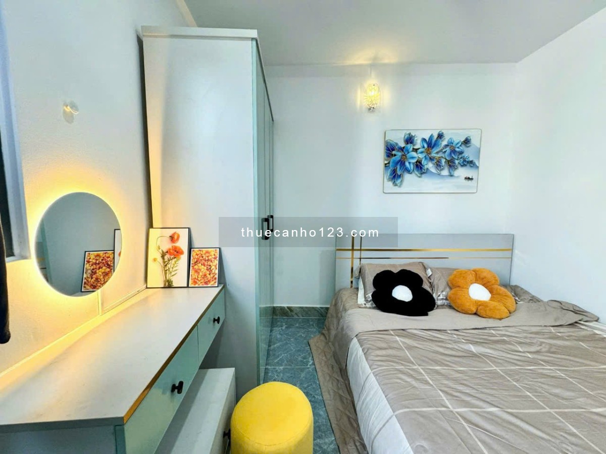 Hot trống sẵn – Căn hộ 1PN riêng full nội thất – Tách bếp – Cửa sổ thoáng mát