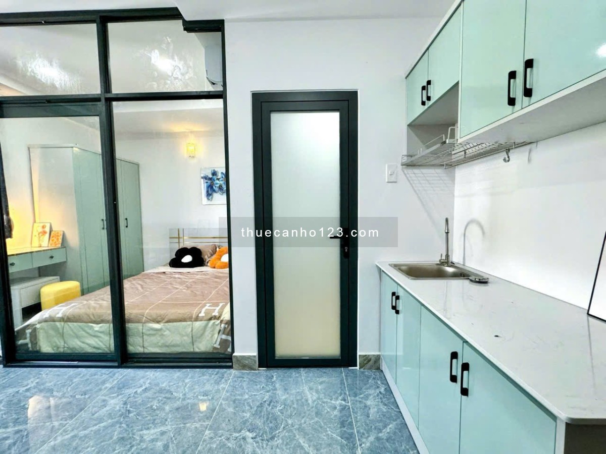 Hot trống sẵn – Căn hộ 1PN riêng full nội thất – Tách bếp – Cửa sổ thoáng mát