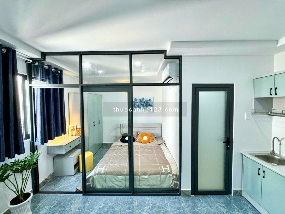 Hot trống sẵn – Căn hộ 1PN riêng full nội thất – Tách bếp – Cửa sổ thoáng mát
