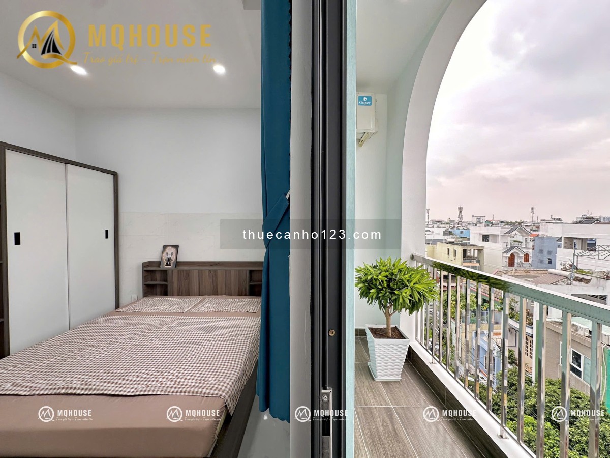 Cho thuê căn hộ ban công Full NT ngay Luỹ Bán Bích, Tân Phú