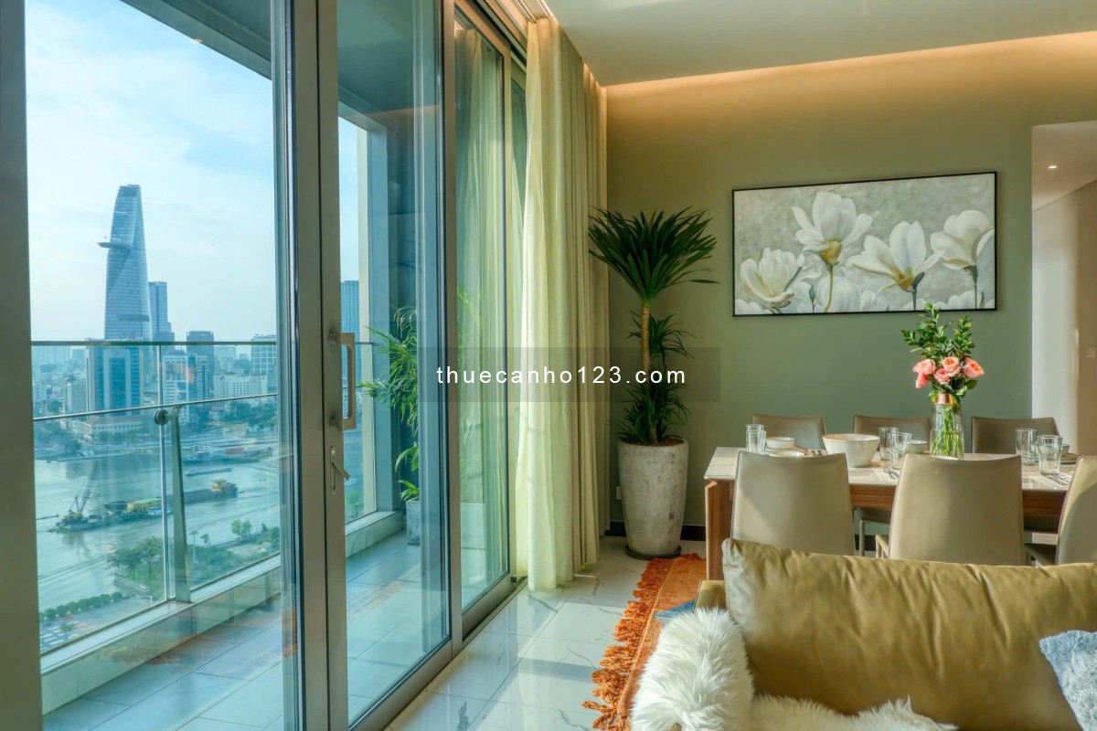Cho thuê căn hộ 3 phòng ngủ full nội thất luxury tại Empire City Thủ Thiêm