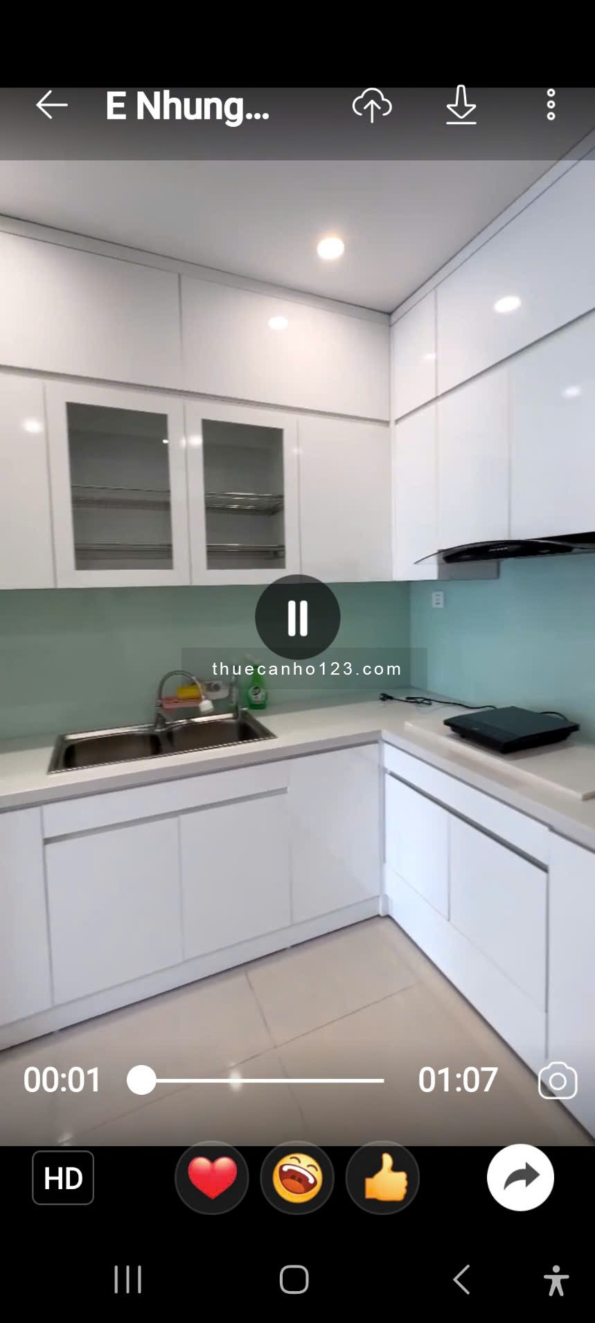 Cho thuê giá tốt: CC 2N, 1WC, 54.9m2, full nội thất chỉ 6tr tại Vinhomes Ocean Park