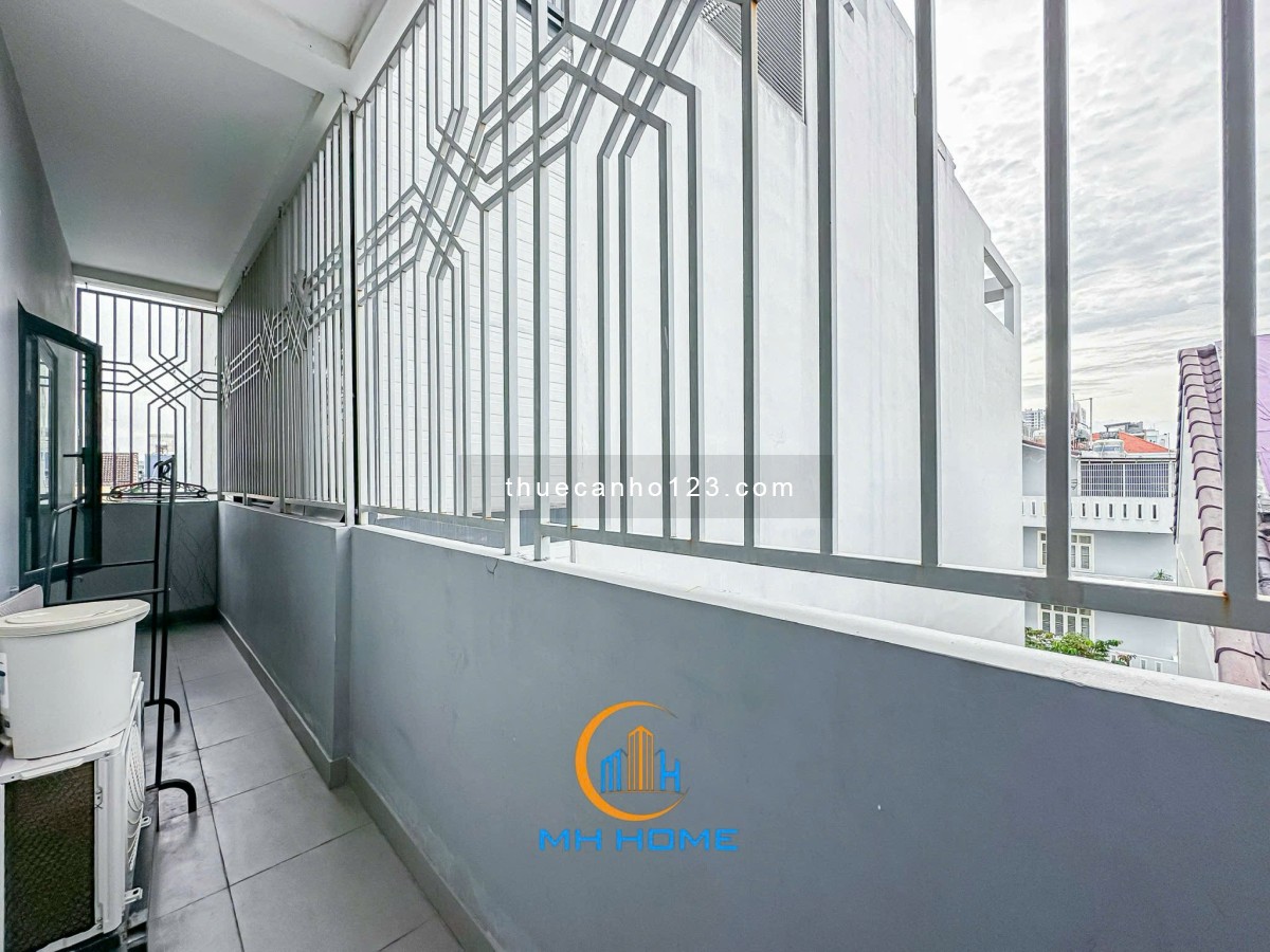 Chdv 2 phòng ngủ ngay Cư Xá Ngân Hàng, nội thất cao cấp, máy giặt riêng, ban công