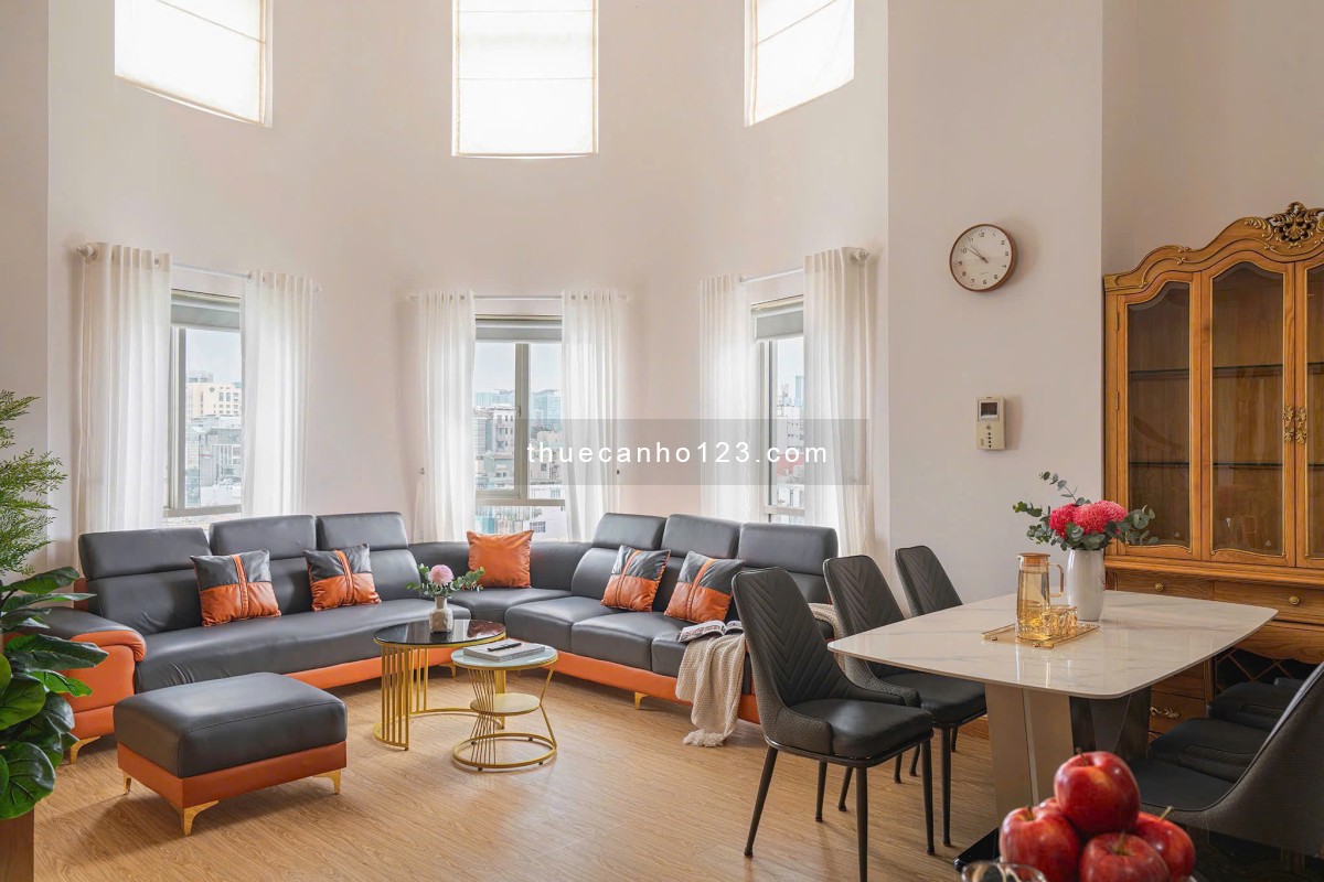 Cho thuê căn hộ penthouse duplex 4Pn Saigon Pavillon Full nội thất cao cấp 43Tr Tel 0942811343