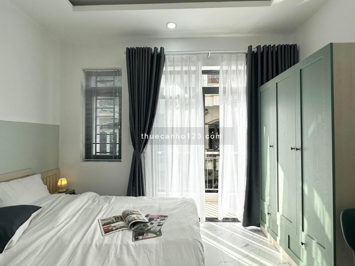 Căn hộ full nội thất máy giặt riêng - Ban công riêng - Ngay công viên Phú Lâm