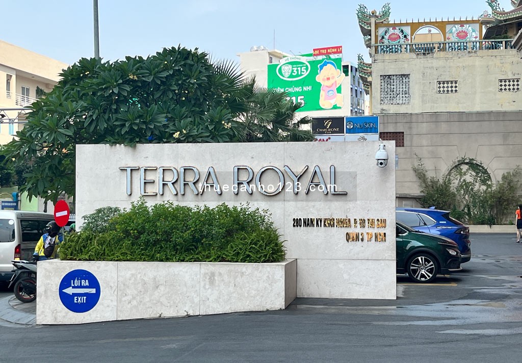 Cho thuê Terra Royal Quận 3, 58m2, 2PN, 1WC, Nội thất đầy đủ, nhà đẹp