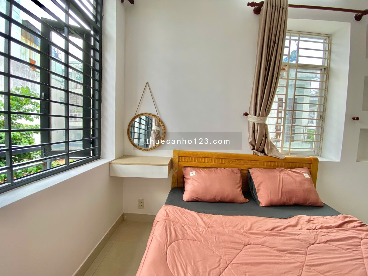 Studio Bancol thang máy giặt riêng gần phố ẩm thực Phan Xích Long - Chung cư Miếu Nổi Phú Nhuận