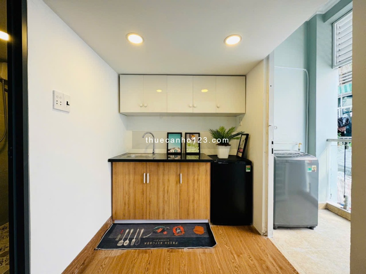 Cho thuê căn hộ Duplex ban công full nội thất gần sân bay Tân Sơn Nhất_Công viên Gia Định Tân Bình