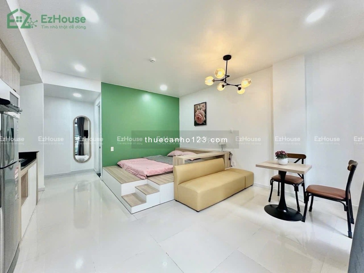 Studio ban công siêu xinh – full nội thất gần CV Hoàng Văn Thụ - Etown Cộng Hoà - 0909186134