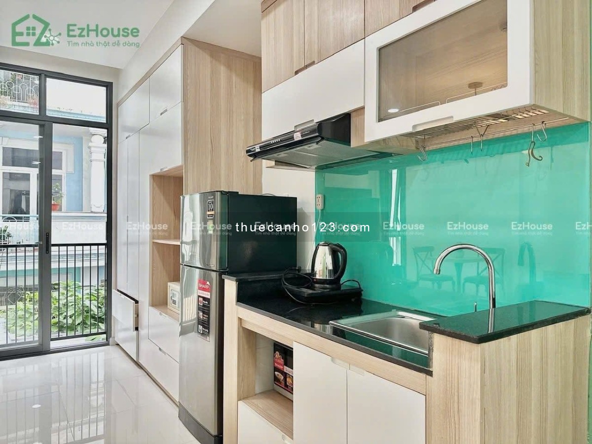 Studio ban công siêu xinh – full nội thất gần CV Hoàng Văn Thụ - Etown Cộng Hoà - 0909186134