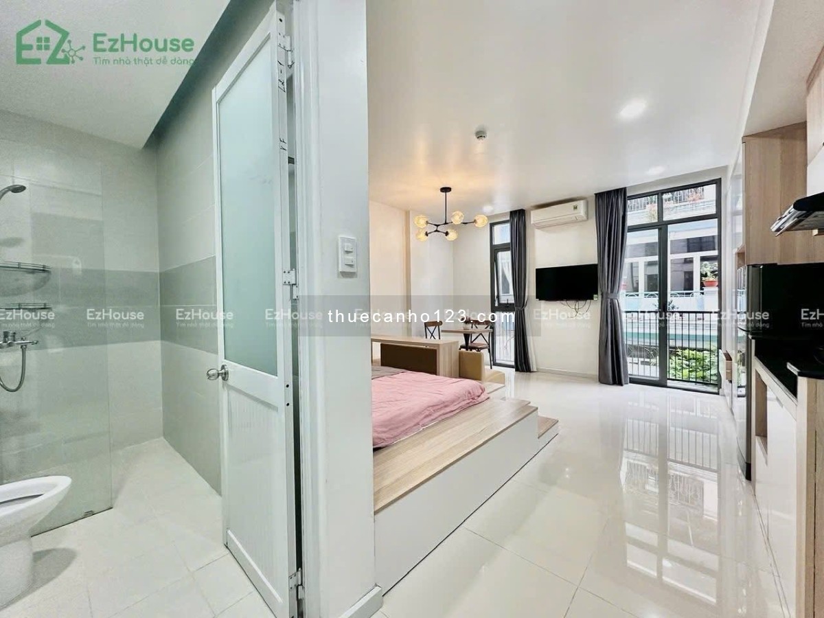 Studio ban công siêu xinh – full nội thất gần CV Hoàng Văn Thụ - Etown Cộng Hoà - 0909186134
