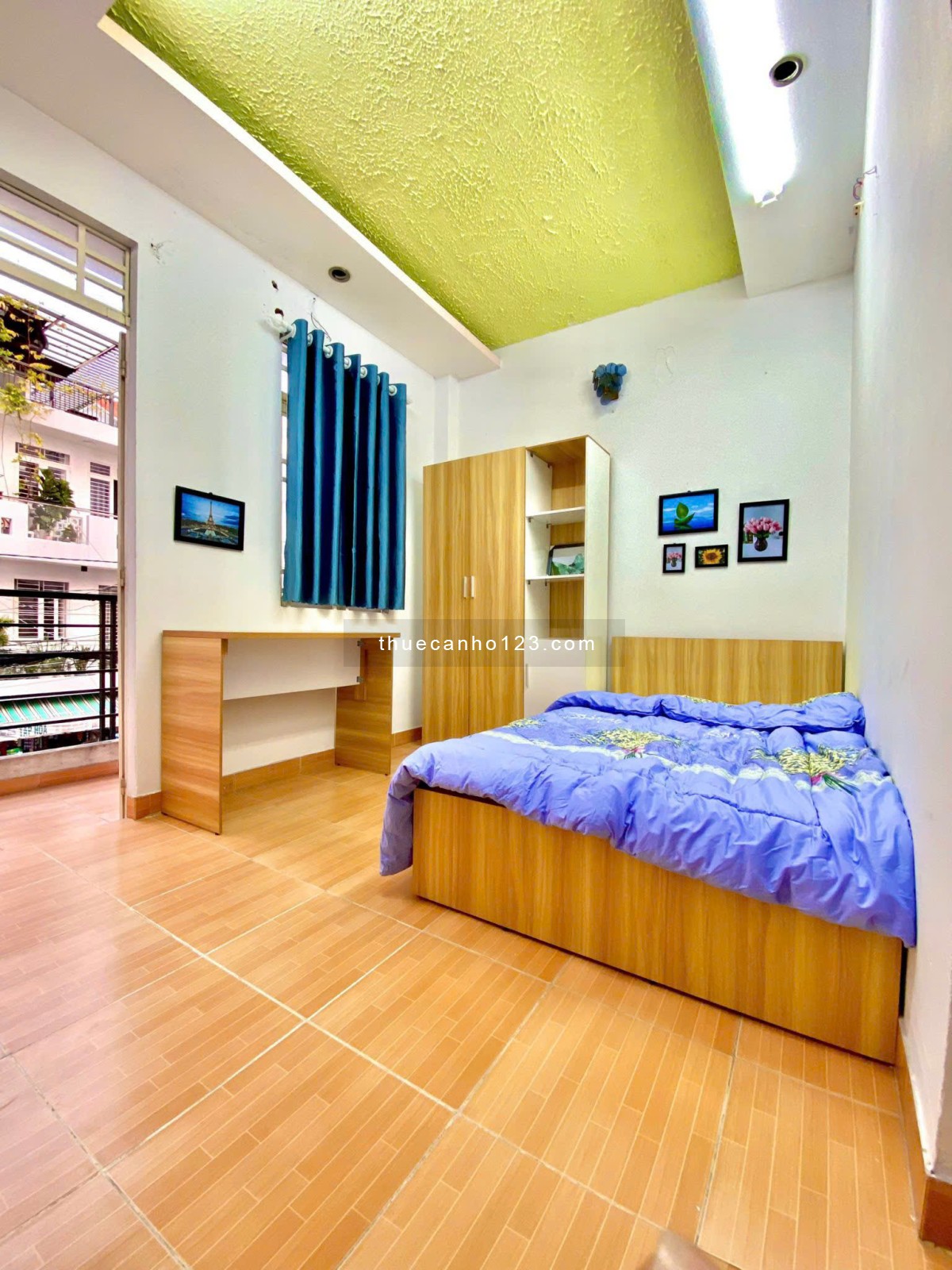 Cho thuê căn hộ studio full nội thất - Ban công thoáng mát