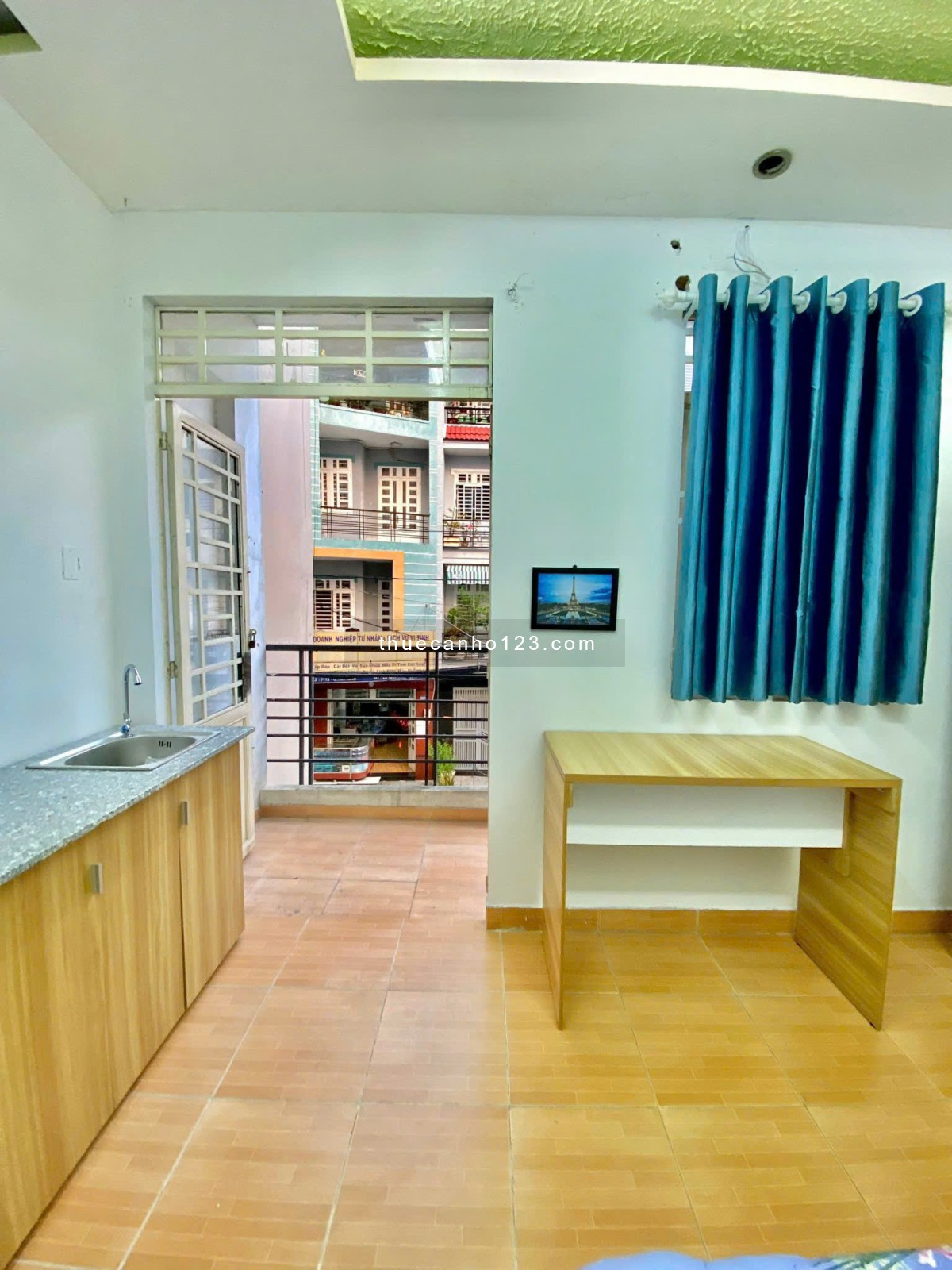 Cho thuê căn hộ studio full nội thất - Ban công thoáng mát
