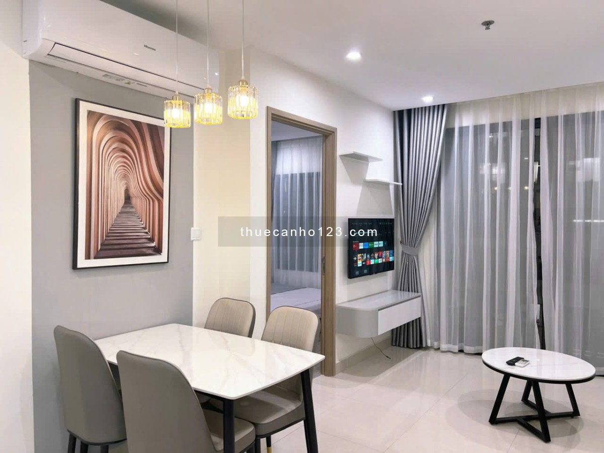Nhà siêu đẹp; Giá cực sốc: Cho thuê CC 2PN+1, 2wc, view đẹp, full nội thất, chỉ 8tr/t tại Vinhomes