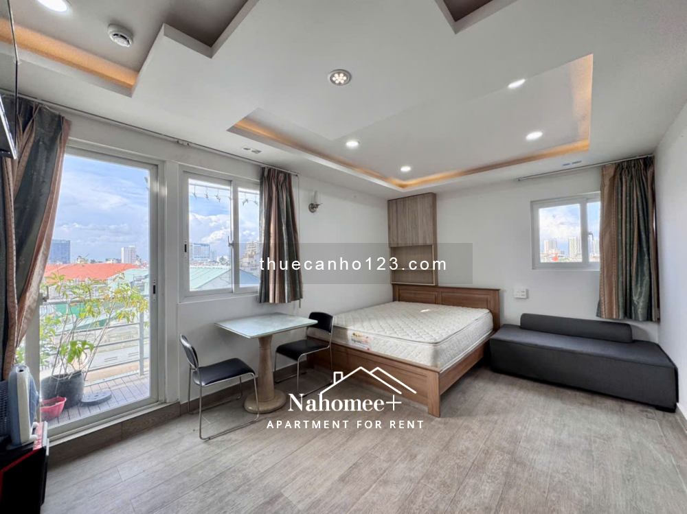 Căn hộ balcon/cửa sổ thoáng, 35m² – Thang máy, bảo vệ – Phố Phan Xích Long, Hoa Trà, Phú Nhuận