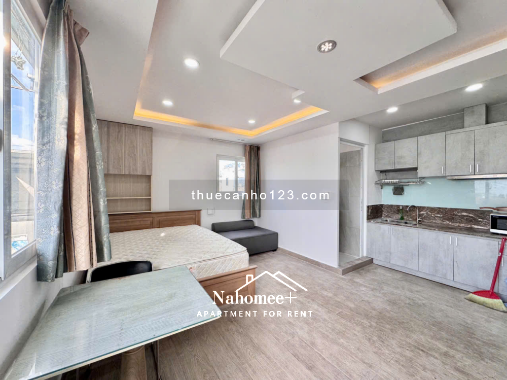 Căn hộ balcon/cửa sổ thoáng, 35m² – Thang máy, bảo vệ – Phố Phan Xích Long, Hoa Trà, Phú Nhuận