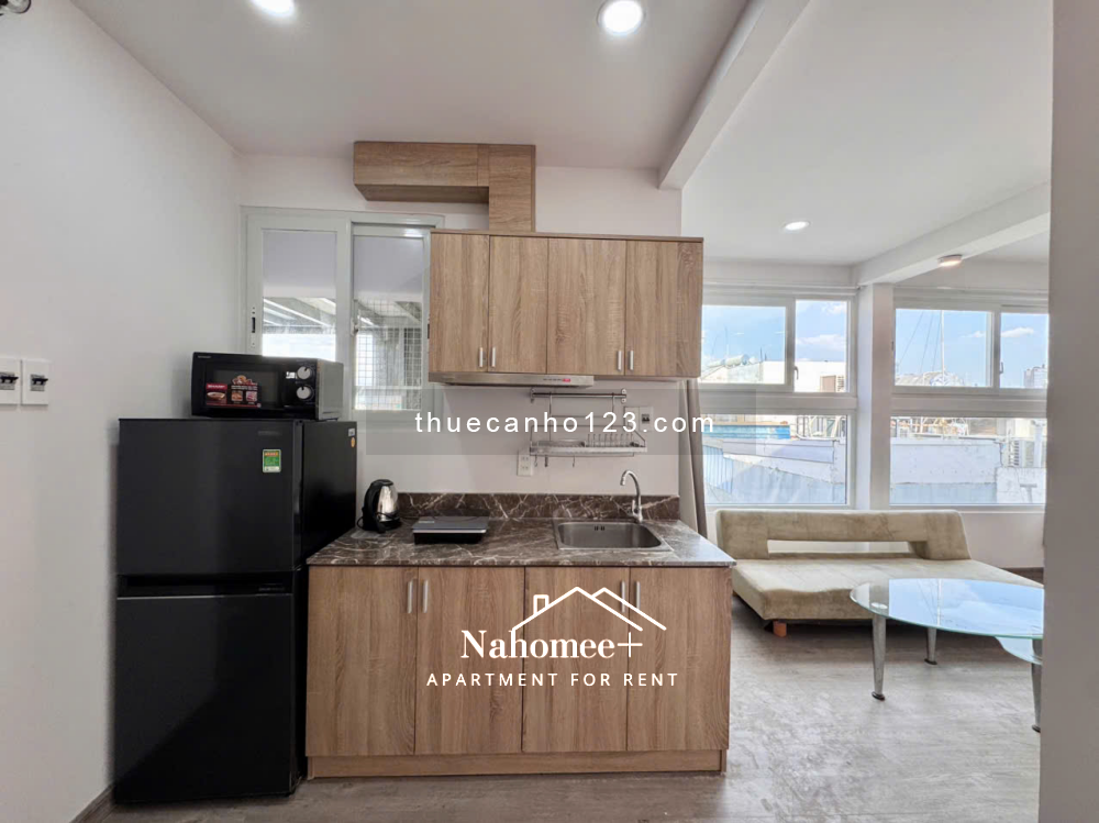 Căn hộ balcon/cửa sổ thoáng, 35m² – Thang máy, bảo vệ – Phố Phan Xích Long, Hoa Trà, Phú Nhuận